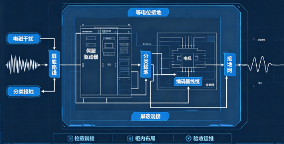 國產伺服驅動器接地抗干擾施工要點