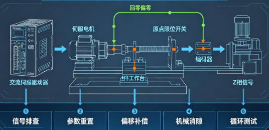 交流伺服驅動器原點偏移校正實操方法